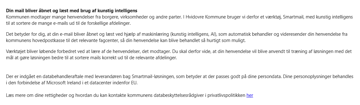 Smartmail, Hvidovre Smartmail, Hvidovre